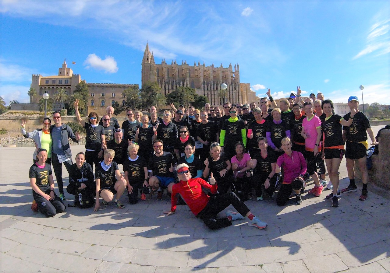 Gruppenfoto Laufcamp Björn Grass Mallorca 2018